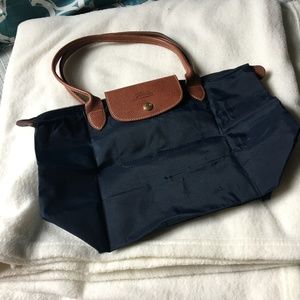 Longchamp Navy Blue Small Le Pliage Tote